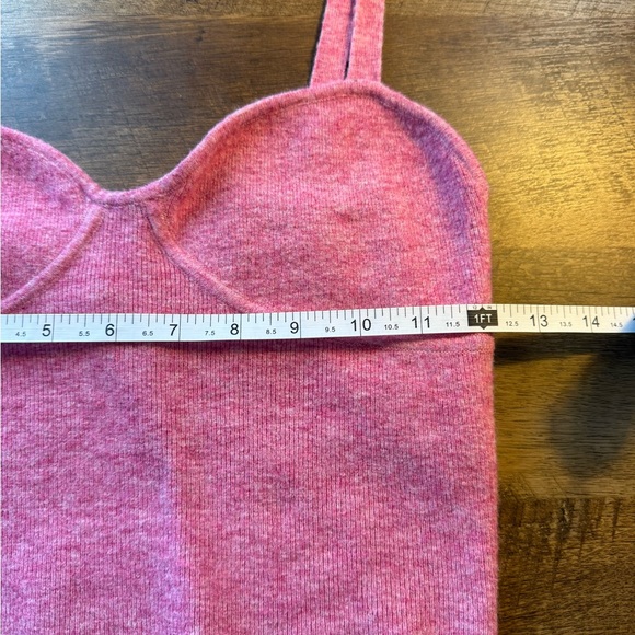 Aritzia Pink Wilfred Sicily Sweater Tank Top Size S Small Cashmere Wool Blend - Picture 5 of 9